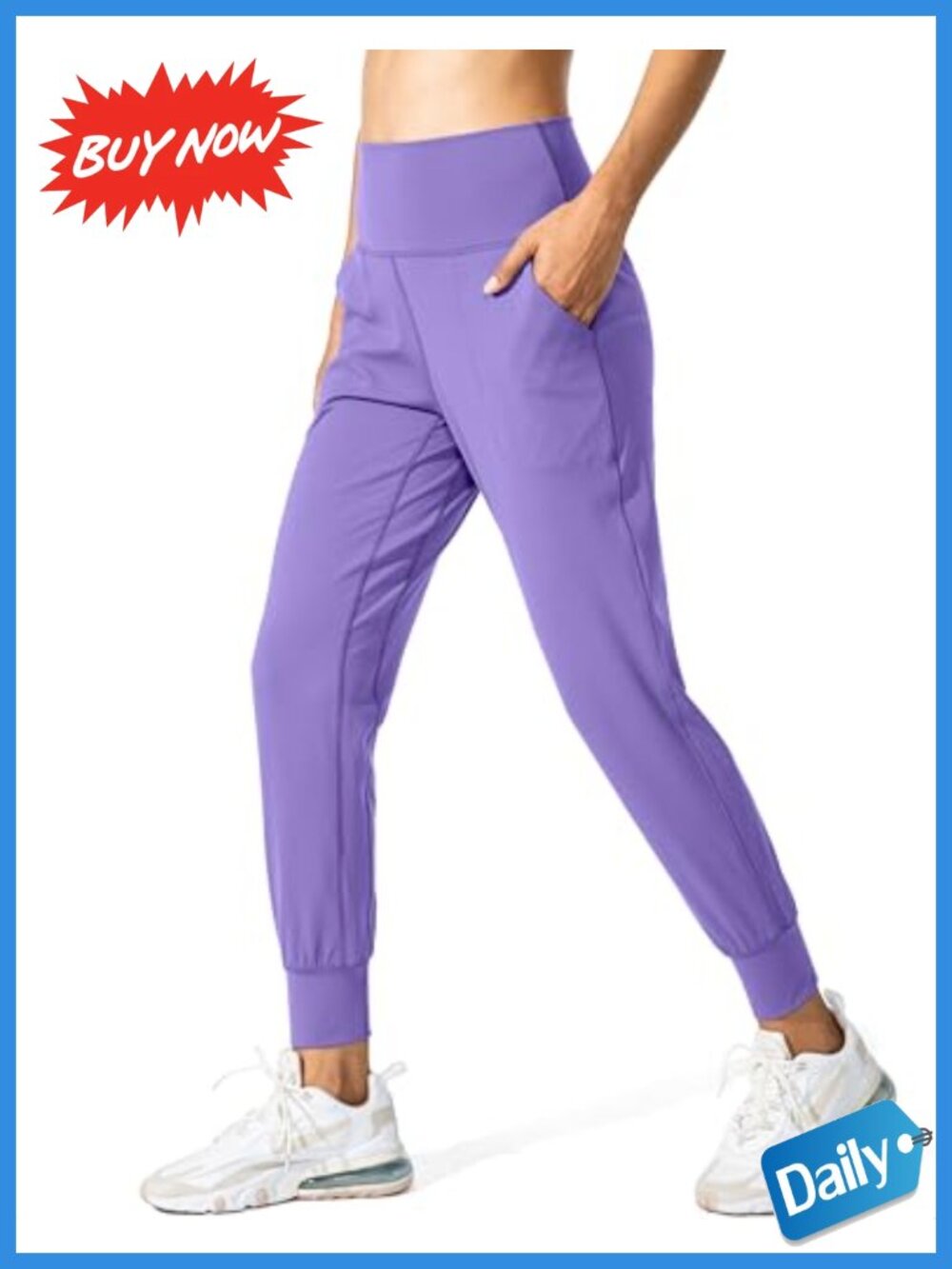 High Waisted Joggers with Pockets Loose Yoga Pants Workout Lounge Athletic